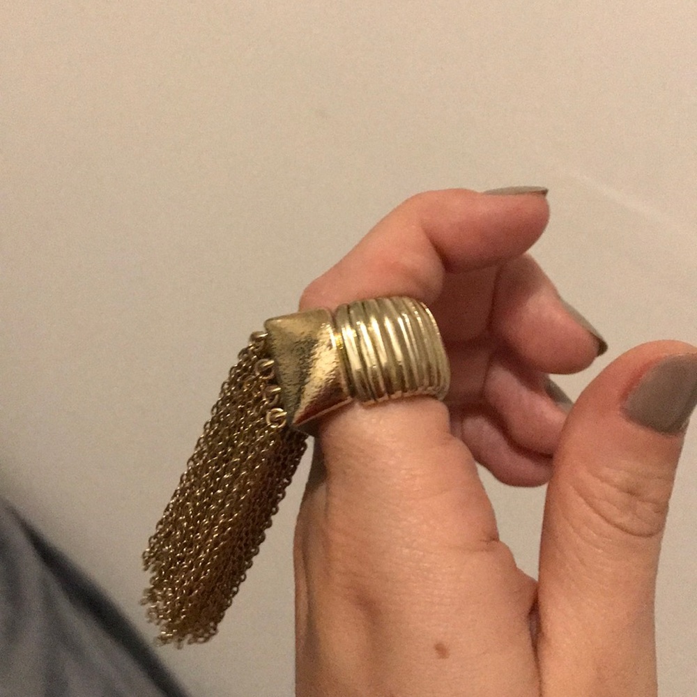 Golden Statement Ring! - Picture 3 of 3